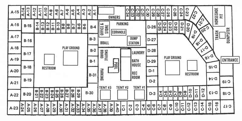 Baldwin Oaks Campground Map